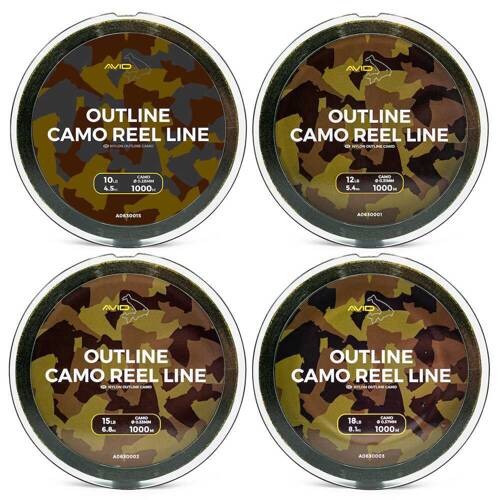 Avid Outline Camo Reel Line 0.28mm 10lbs 1000m